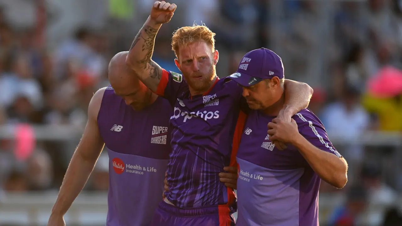 Ben Stokes causes concern for England after having to retire hurt in the Hundred